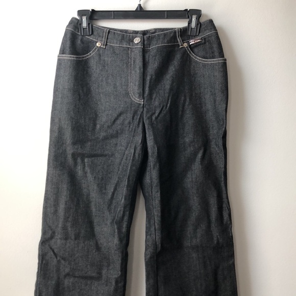 St. John Sport Black Flare Leg Jeans size 6 - Picture 1 of 16